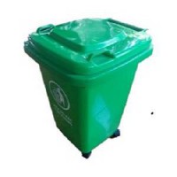 Thùng rác nhựa 60 lít có bánh xe (Chất liệu HDPE)