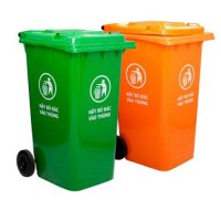 Thùng rác nhựa 120 lít có bánh xe (Chất liệu HDPE)